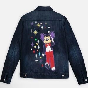 Disney Dark Blue Jean Jacket with Cartoon Character